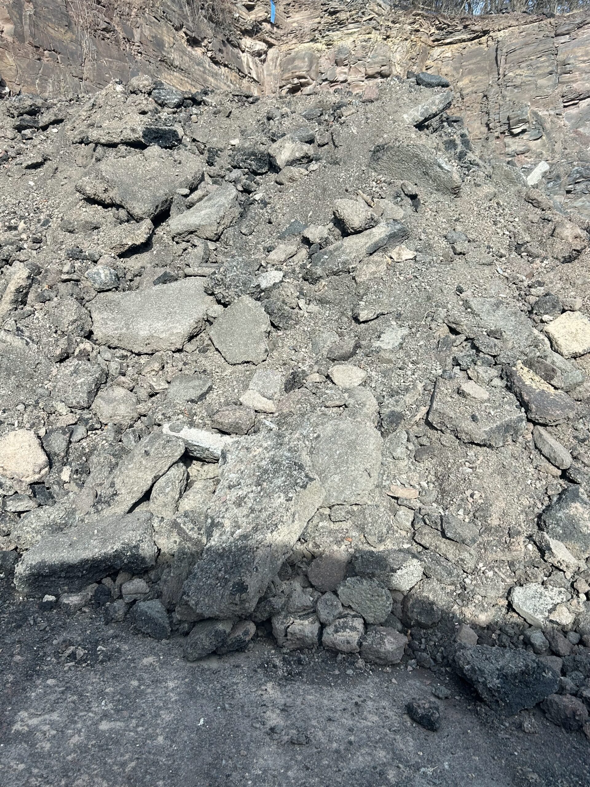 asphalt dump site in Pennsylvania